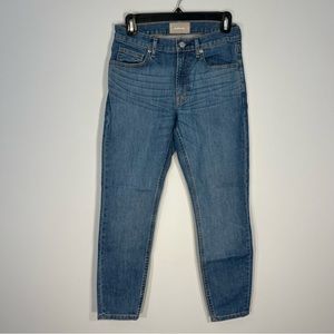 Everlane Jeans Womens 27 Blue Ankle Denim Mid Rise Skinny Cotton Blend Medium